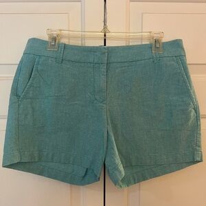 J. Crew City Fit Aqua Women's Shorts EUC Size 8